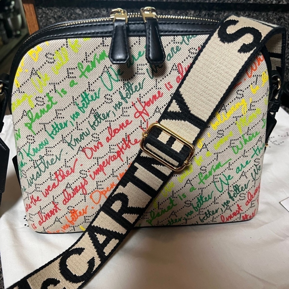 Stella McCartney woven vegan crossbody bag